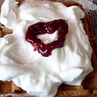 Gofry kakaowe i waniliowe