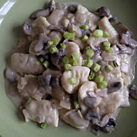 Gnocchi z sosem pieczarkowym