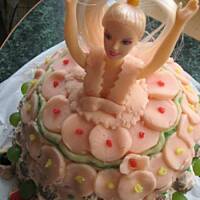 Tort Lalka Barbi  marzenie mojej Justynki