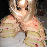 Tort Lalka Barbi  marzenie mojej Justynki