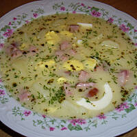 Barszcz  biały  zalewajka wg babci Różyczki