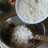 Sałatka brokułowa pieczarkami