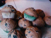 Fot. osulka, Muffinki z jagodami i białą czekoladą