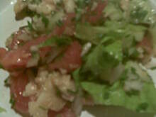 Fot. nutella, Sałatka z panierowaną mozarellą