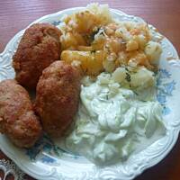 Kotlety mielone z szynka i serem