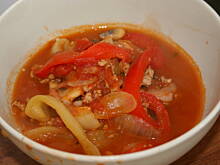 Fot. kasiul_a, Leczo paprykowe z mięskiem i grzybami kasiuli