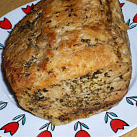 Schab z patelni w sosie chrzanowym wg Różyczki