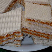 Wafle z masą kr ówkową