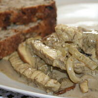 Borowikowo - schabowy gulasz kasiuli