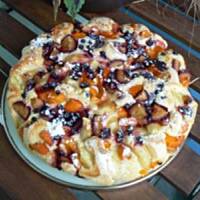 Ciasto pycha z owocami