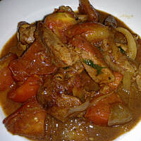 Ragout z indyka z pomidorami