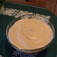 Deser krem cappuccino z wiśniami