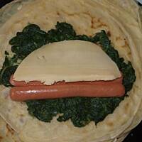 Nalesniki ze szpinakiem- zapiekane Dzinksa