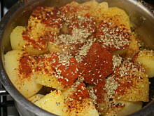 Fot. kasiul_a, Ostre smażone ziemniaczki z papryką i pomidorem kasiuli