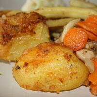 Chrupiąca potrawka marchewkowo - miesna kasiuli