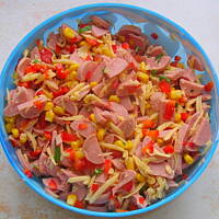 Placuszki z parówkami pyszne