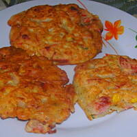 Placuszki z parówkami pyszne