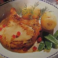 Kotlety schabowe z sosem porzeczkowym