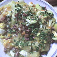 Kolacja- Młode ziemniaki w warzywnej potrawce