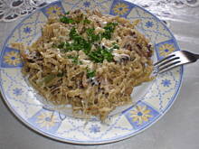 Fot. bozena28, makaron z pieczarkami-szybkie danie