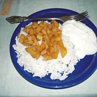 Ryż dietetyczny z jabłkami