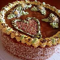 TORT URODZINOWY AJERKONIAKOWO-CZEKOLADOWY "OD SERCA" - szybki, łatwy i przepyszny