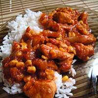 Kurczak w pomidorach i kukurydzy