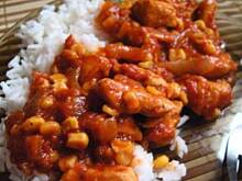 Fot. Mloda, Kurczak w pomidorach i kukurydzy