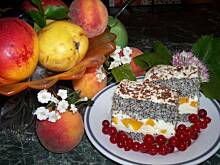 Fot. iwonaz2809, ciasto makowe z brzoskwiniami