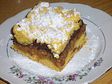 Fot. niebieska-różyczka, Ciasto z tartymi antonówkami i czekoladą wg Różyczki