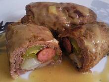 Fot. natalka1, Roladki z kabanosem w sosie cebulowym