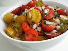 Fot. natalka1, Salatka z pomidorkow koktajlowych