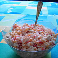 Sałatka z kurczakiem i żółtym serem