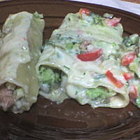 Cannelloni z brokułami i papryką