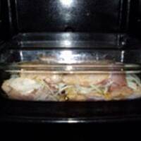 Żeberka pieczone z sosem czosnkowym