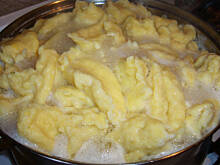 Fot. niebieska-różyczka, Kluski kładzione z wątróbką dla początkujących wg Różyczki