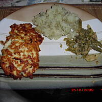 Kotleciki drobiowe z prażoną cebulką