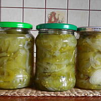 Sałatka z zielonych pomidorów - na zimę