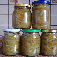 Sałatka z zielonych pomidorów - na zimę