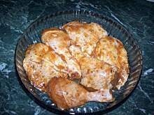 Fot. iwonaz2809, złocisty kurczak z bazylią