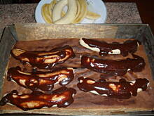 Fot. Mar'La, Ciasto z bananami, czekoladą i kremem waniliowym