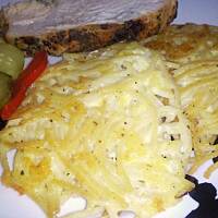 Placki z makaronu i zoltego sera