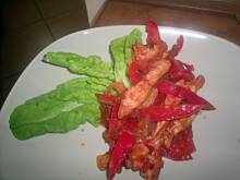 Fot. kasiul_a, Czerwona ostra potrawka z drobiu i papryki kasiuli