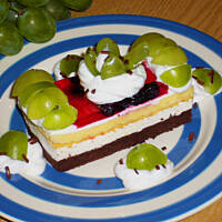 Ciasto Marcinek jagodowo-winogronowy wg Różyczki