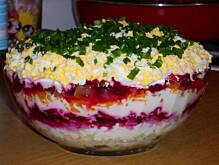 Fot. niebieska-różyczka, Sałatka ze śledziem i buraczkami wg Różyczki