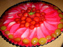 Fot. niebieska-różyczka, Tarta z budyniem i owocami wg Różyczki