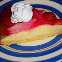 Tarta z budyniem i owocami wg Różyczki