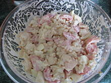 Fot. martikoziolek, Sałatka grillowa kalafior/jajko/pomidor