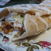 Tortilla  gyros palce lizać Marty