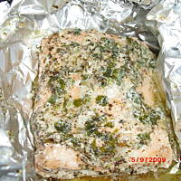 Łosoś pieczony w folii